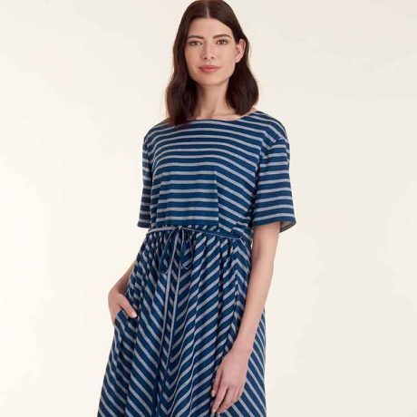 S9140 Misses' Relaxed Pullover Dress