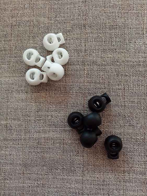Round spring cord locks (15mm) Sew Irish