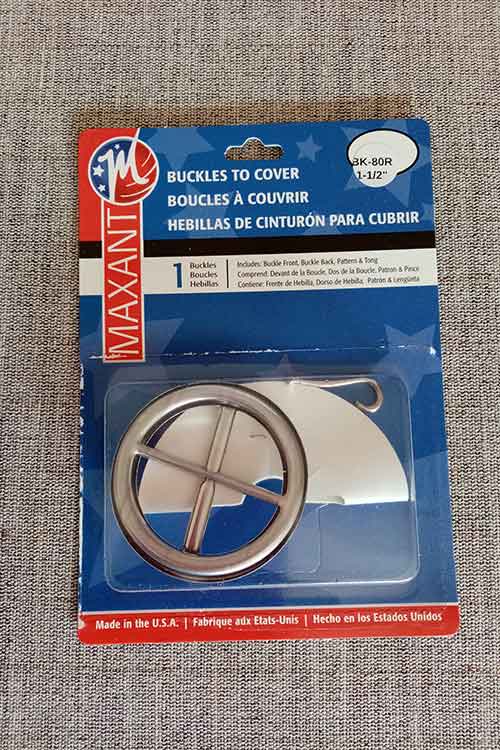 Maxant self-covered round belt buckle (38mm) - Sew Irish