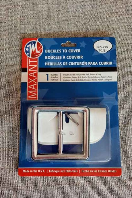 Maxant self-covered square belt buckle (38mm)