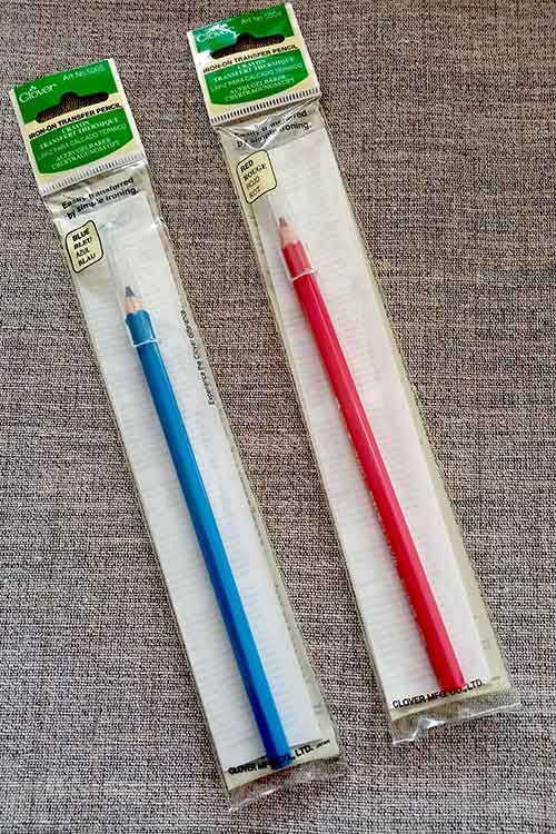 Clover IronOn Transfer Pencil (red or blue) Sew Irish
