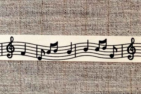 Musical note ribbon (15mm)