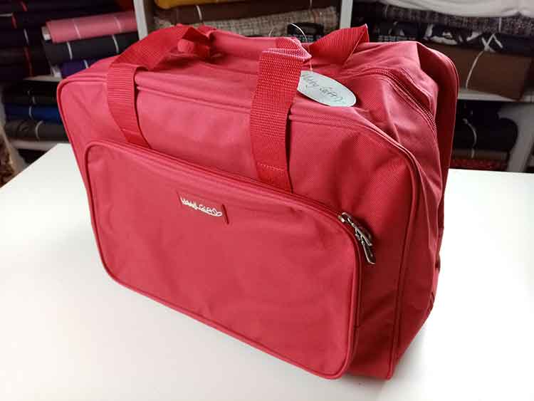 Sewing machine tote bag (red, pink, or lilac) - Sew Irish