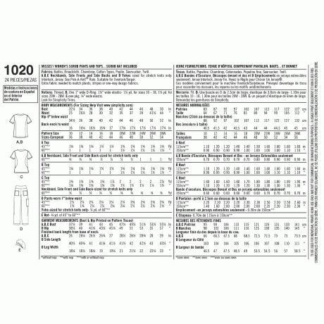 S1020 Women's and Plus Size Scrubs - Image 2