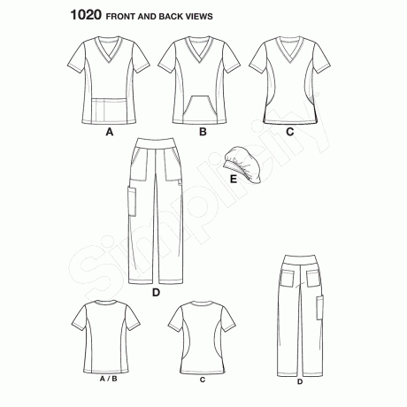S1020 Women's and Plus Size Scrubs - Image 4
