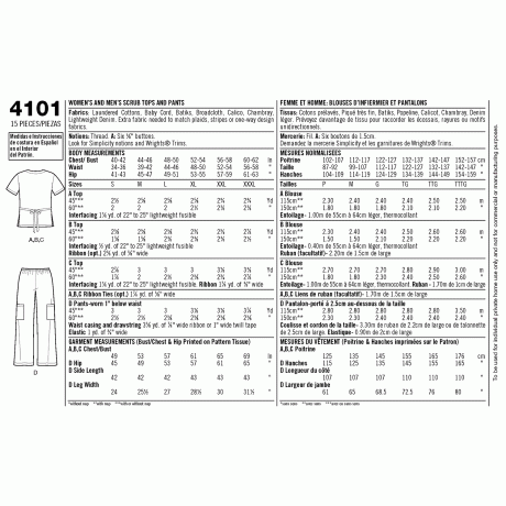 S4101 Women's and Men's Scrub Tops and Pants - Image 6