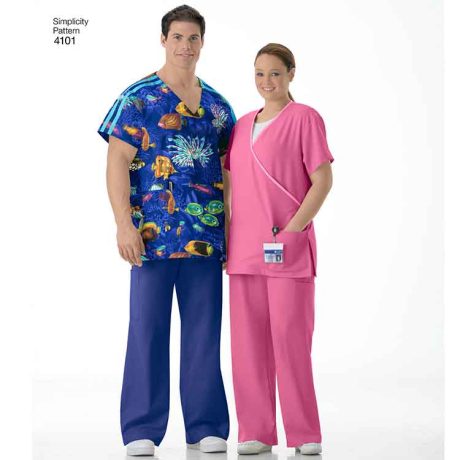 S4101 Women's and Men's Scrub Tops and Pants - Image 3