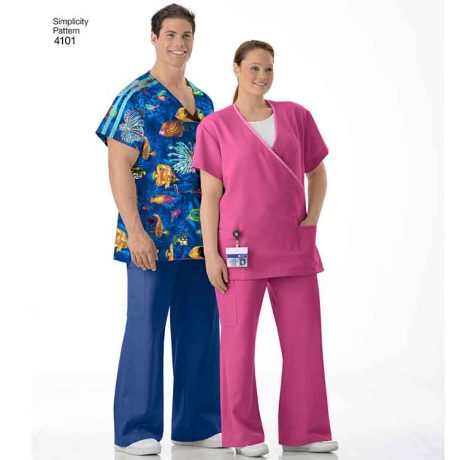 S4101 Women's and Men's Scrub Tops and Pants - Image 4
