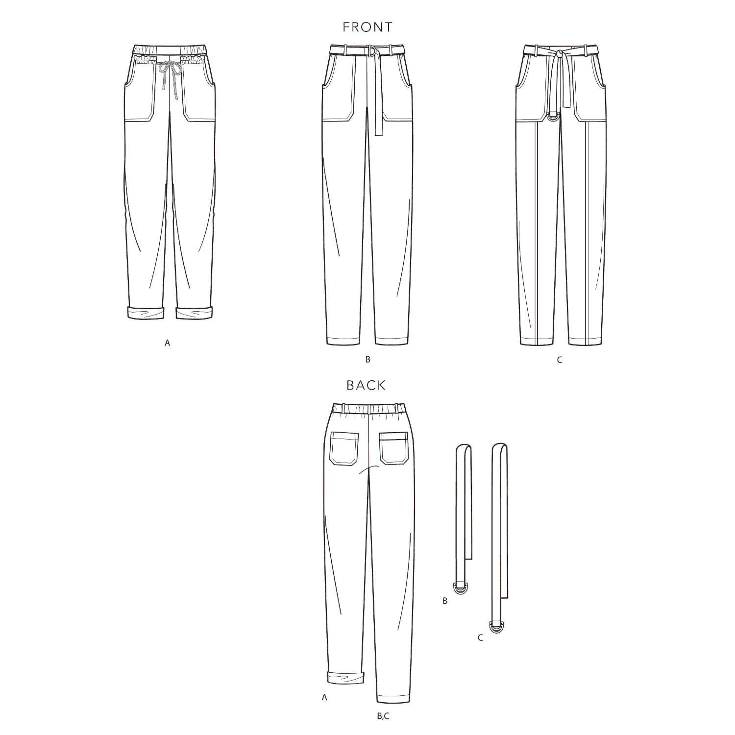 misses pull on pants