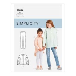 S9054 Children's & Girls' Oversized Tops