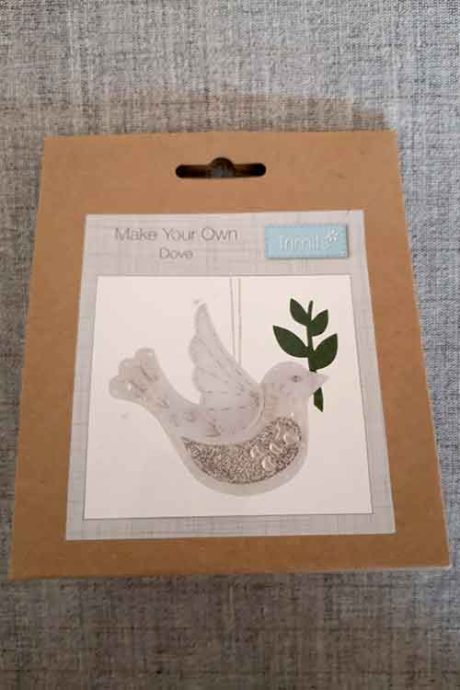 Felt Christmas tree decoration kit: Dove