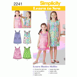 S2241 Learn to Sew Child's & Girl's Dresses
