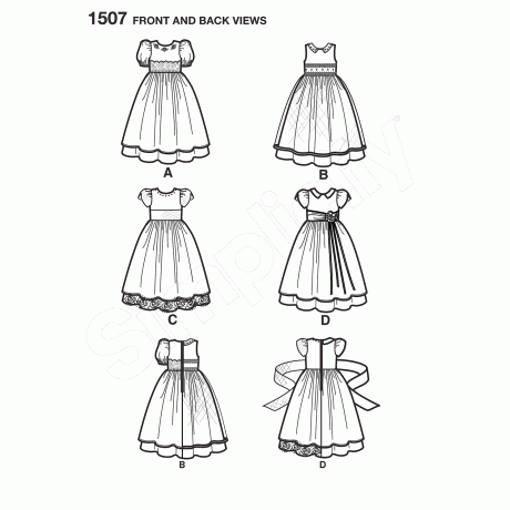 S1507 Toddlers' and Child's Special Occasion Dress - Image 8