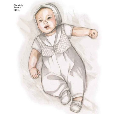 S8024 Babies' Christening Sets with Bonnets - Image 3