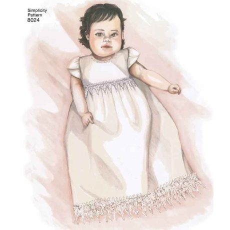 S8024 Babies' Christening Sets with Bonnets - Image 4