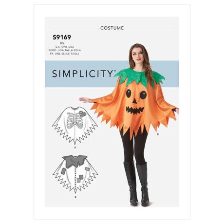 S9169 Misses' Character Poncho Costumes