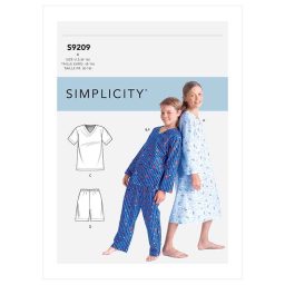 S9209 Boys'/Girls' V-Neck Shirts, Gown, Shorts and Pants