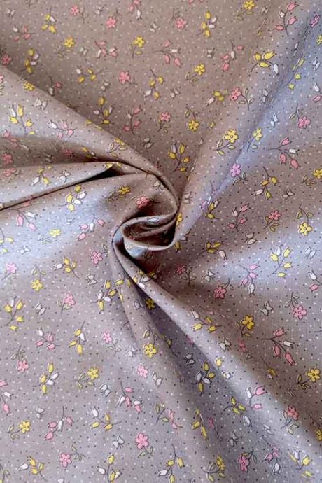 Rose & Hubble 100% cotton, "Bells and Butterflies" (grey)