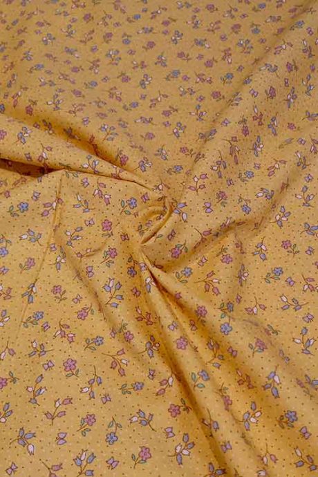 Rose & Hubble 100% cotton, "Bells and Butterflies" (yellow)