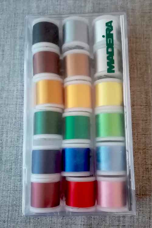 Madeira Rayon 18 Spool Embroidery Thread Kit