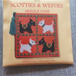 "Scotties and Westies" Needle Case Cross-Stitch Embroidery Kit