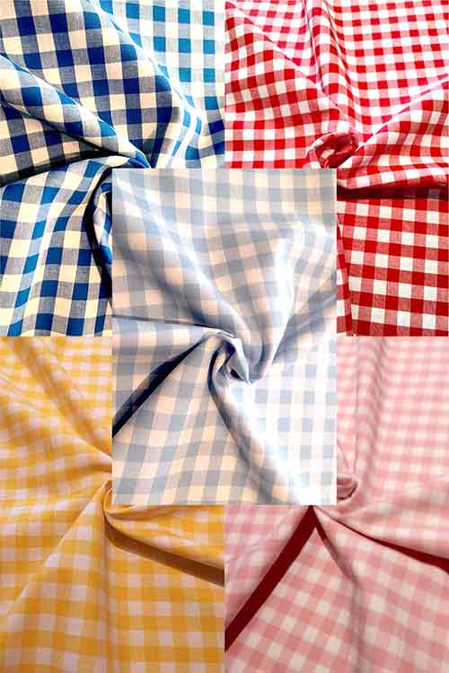 Yarndyed 100 cotton gingham Sew Irish