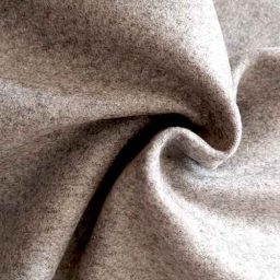 Silver grey wool-blend melton
