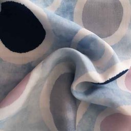 Viscose print, "Sky Circles"
