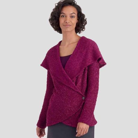 S9189 Misses' Knit Wrap Jacket