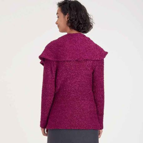 S9189 Misses' Knit Wrap Jacket