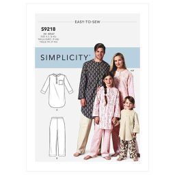 S9218 Misses', Men's & Children's Tunic & Pants