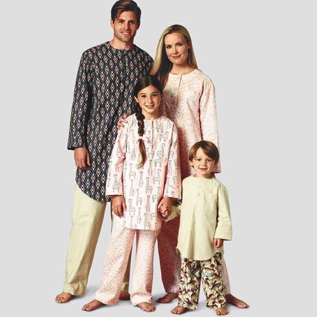 S9218 Misses', Men's & Children's Tunic & Pants