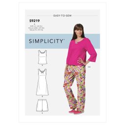 S9219 Misses' & Misses' Petite Sleepwear