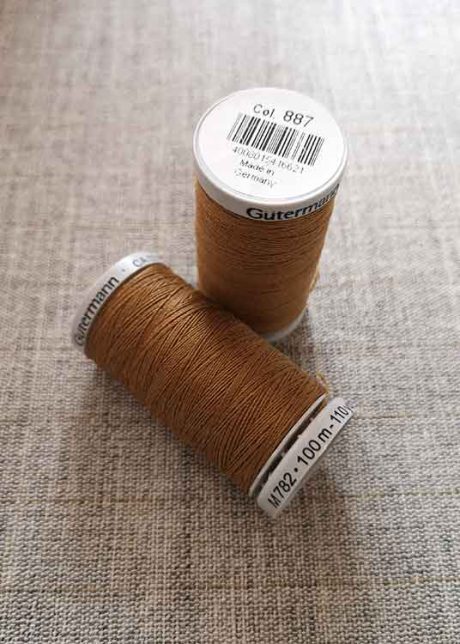 Gutermann Extra-Strong thread Col. 887 (light brown)