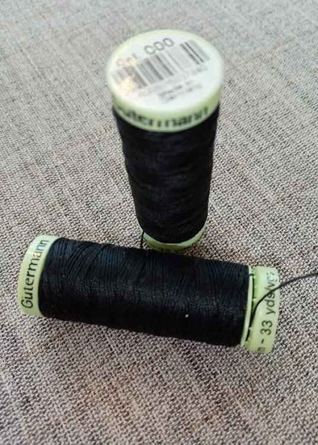 Gutermann Top Stitch thread Col. 000 (black)