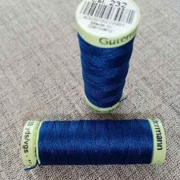 Gutermann Top Stitch thread, Col. 232 (blue)