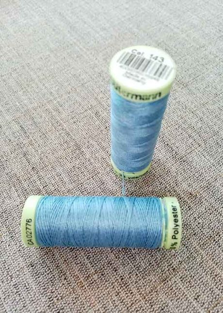 Gutermann Top Stitch thread, Col. 143 (duck egg blue)
