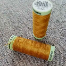Gutermann Top Stitch thread Col. 968 (gold)
