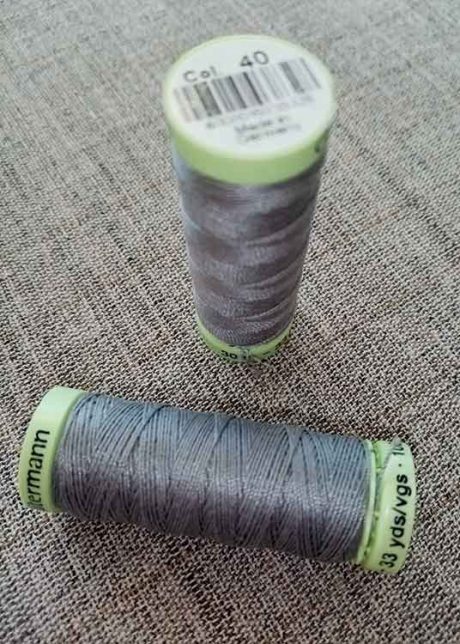 Gutermann Top Stitch thread, Col. 40 (grey)