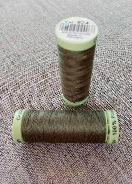 Gutermann Top Stitch thread, Col. 824 (khaki)