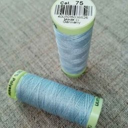 Gutermann Top Stitch thread, Col. 75 (pale blue)