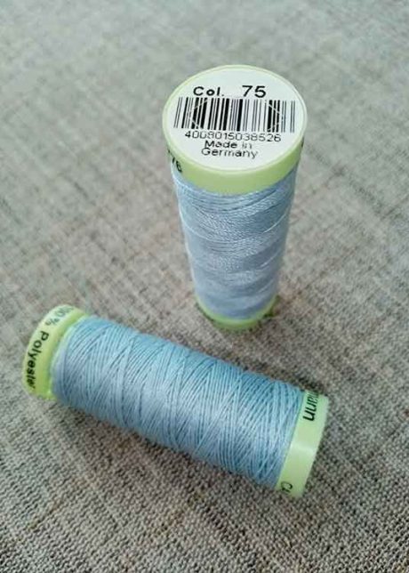 Gutermann Top Stitch thread, Col. 75 (pale blue)