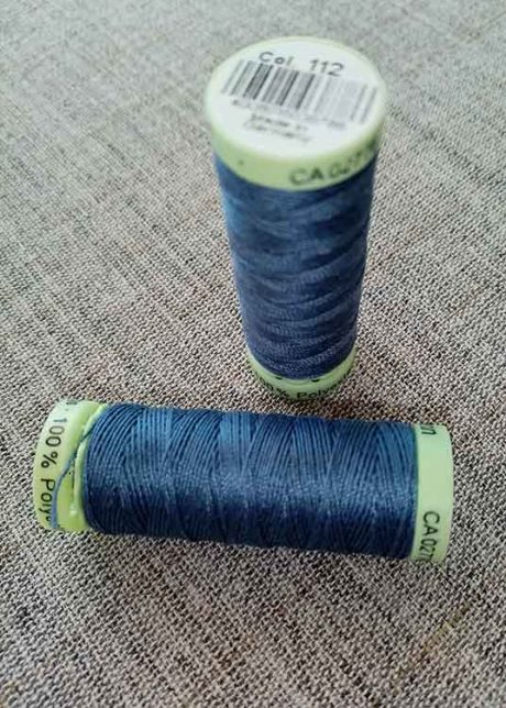 Gutermann Top Stitch thread, Col. 112 (petrol blue)