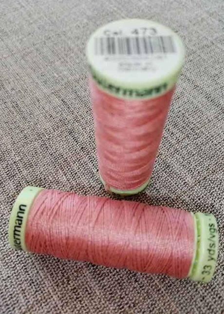 Gutermann Top Stitch thread, Col. 473 (pink)