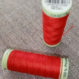Gutermann Top Stitch thread, Col. 156 (red)