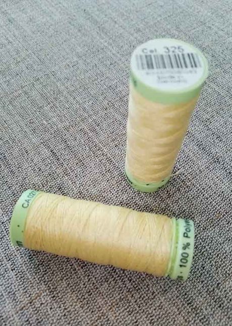 Gutermann Top Stitch thread Col. 325 (yellow)