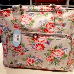 Sewing machine bag (Rose on Grey)
