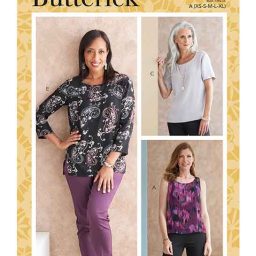 Butterick B6797 Misses' & Misses' Petite Scoop-neck Tops