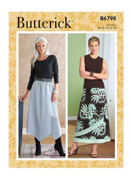 Butterick B6798 Misses' & Misses' Petite Gathered-Waist Skirt