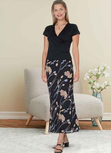 Butterick B6799 Misses' & Misses' Petite Bias A-Line Skirt